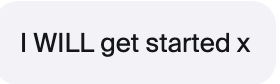 Message from a masterclass attendee: I WILL get started x